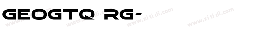 Geogtq Rg字体转换
